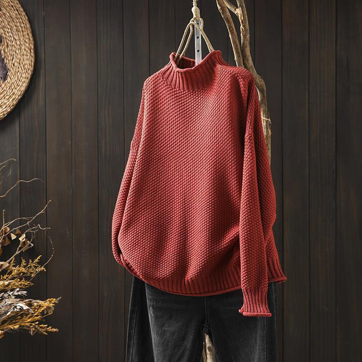 Aline™ | Pull Doux et Élégant en Maille Waffle