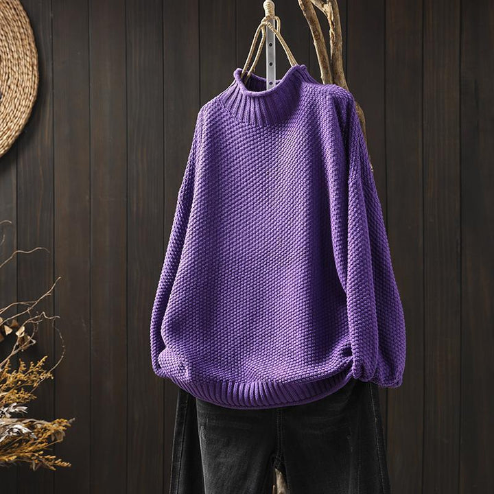 Aline™ | Pull Doux et Élégant en Maille Waffle