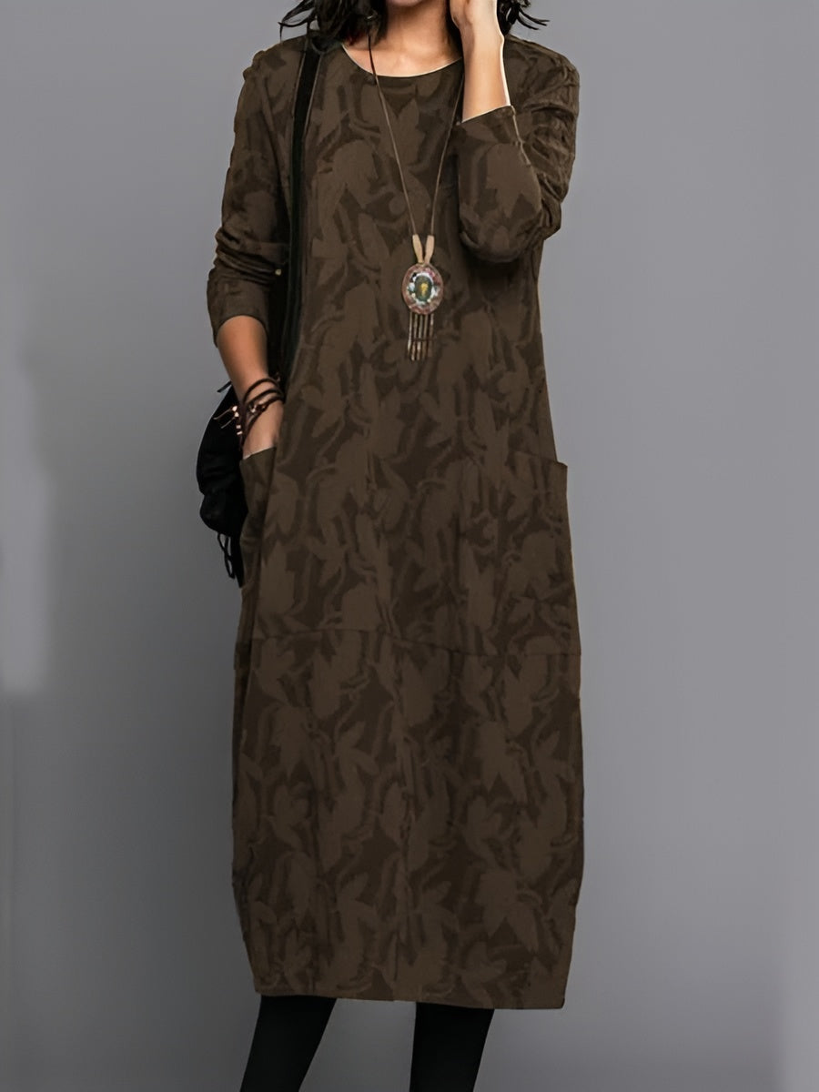 Camille™ | Robe d'Hiver Décontractée à Col Rond
