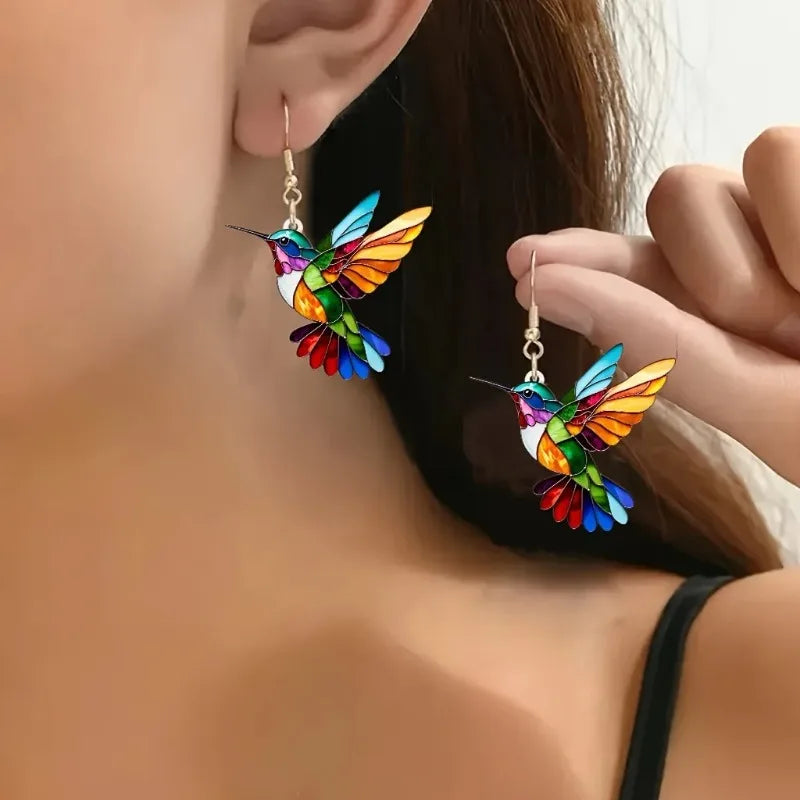 Boucles Colibri Porte-Bonheur