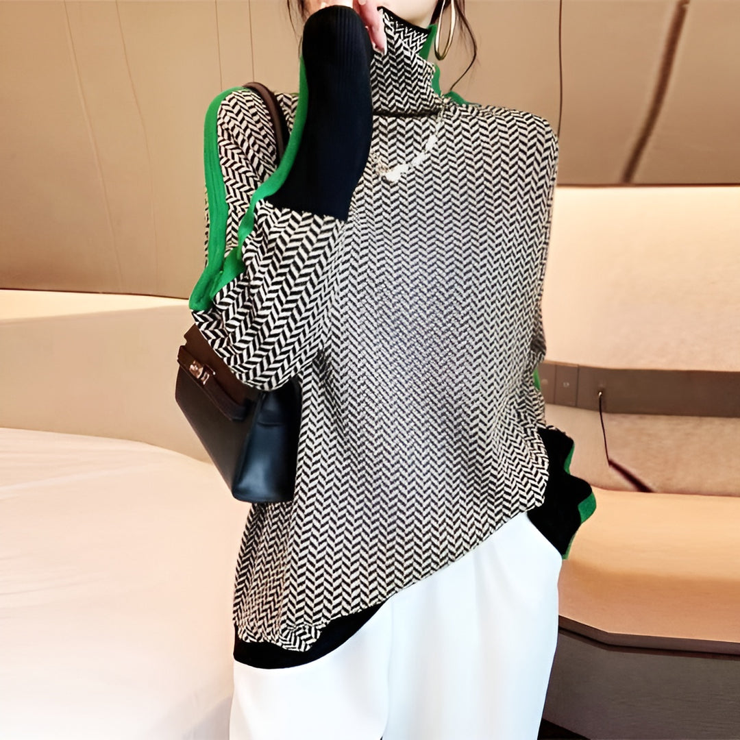 Adèle™ | Pull Rayé en Maille