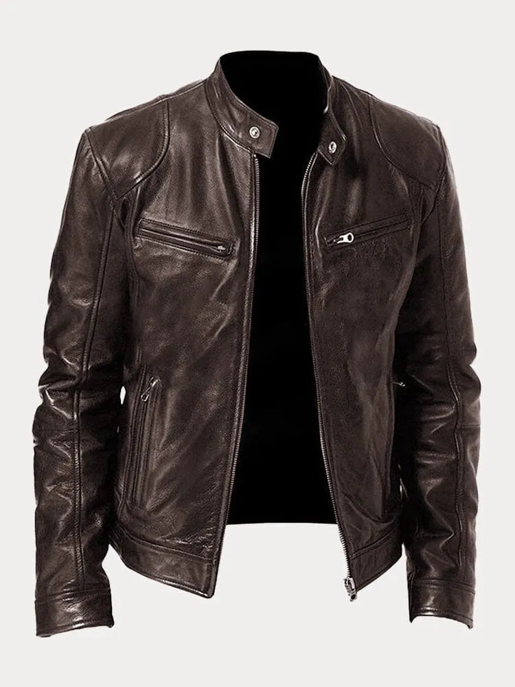 Luc™ | Veste en Cuir Classique