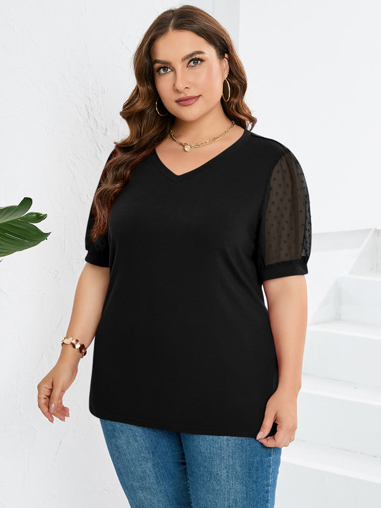 Sophie™ | Top à col V avec manches et couverture du ventre