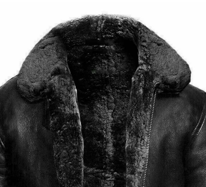 James™ | Leather Jacket with Faux Fur