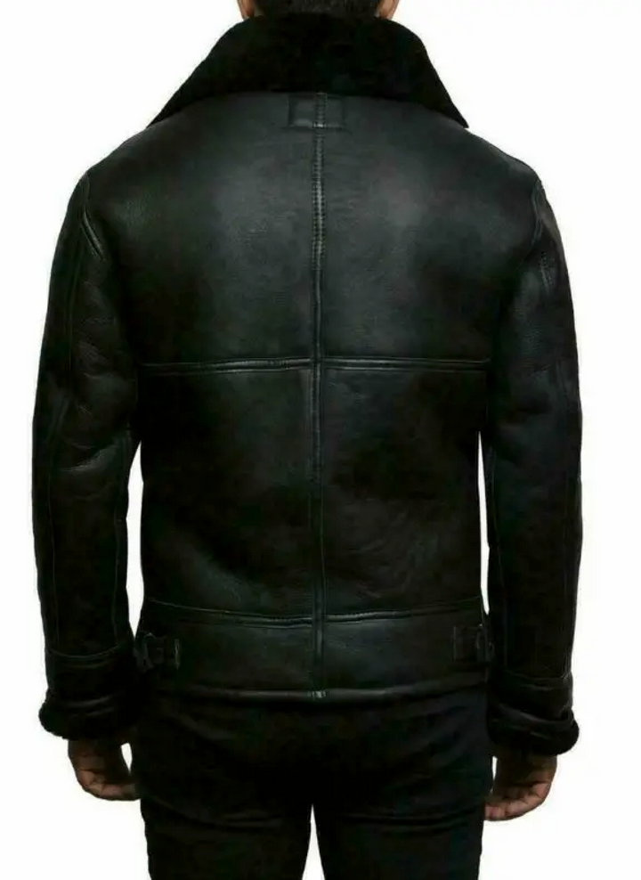 James™ | Leather Jacket with Faux Fur