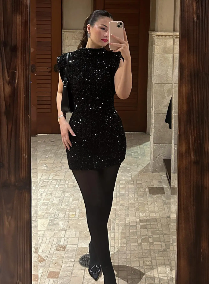 Évelyne™ | Robe à paillettes