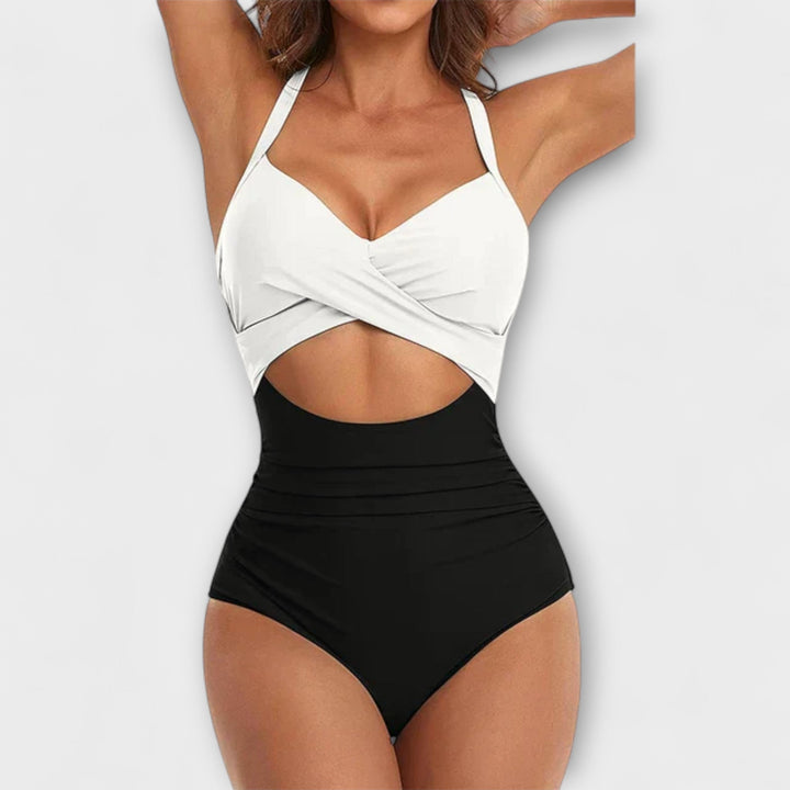 Héloïse™ | Maillot taille haute & style ceinturé