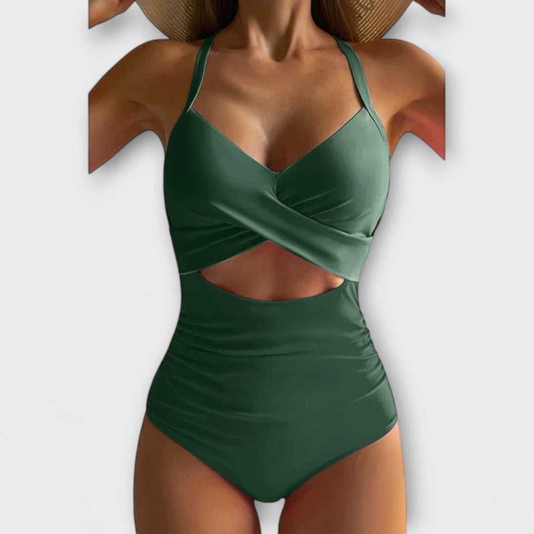 Héloïse™ | Maillot taille haute & style ceinturé