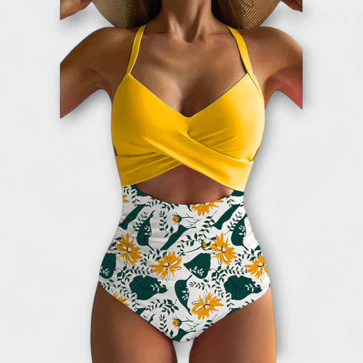 Héloïse™ | Maillot taille haute & style ceinturé