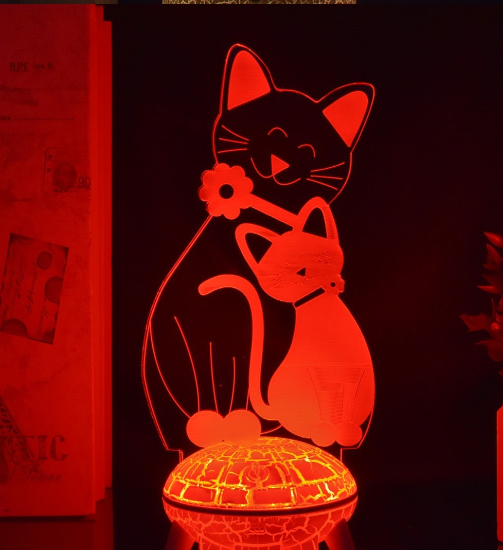 Nora™ | lampe chat décorative et chaleureuse