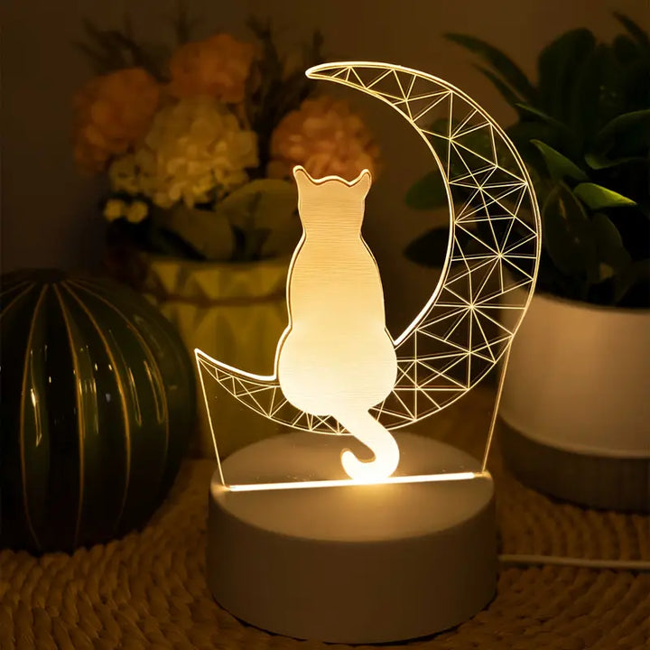 Luna™ | lampe chat décorative et chaleureuse