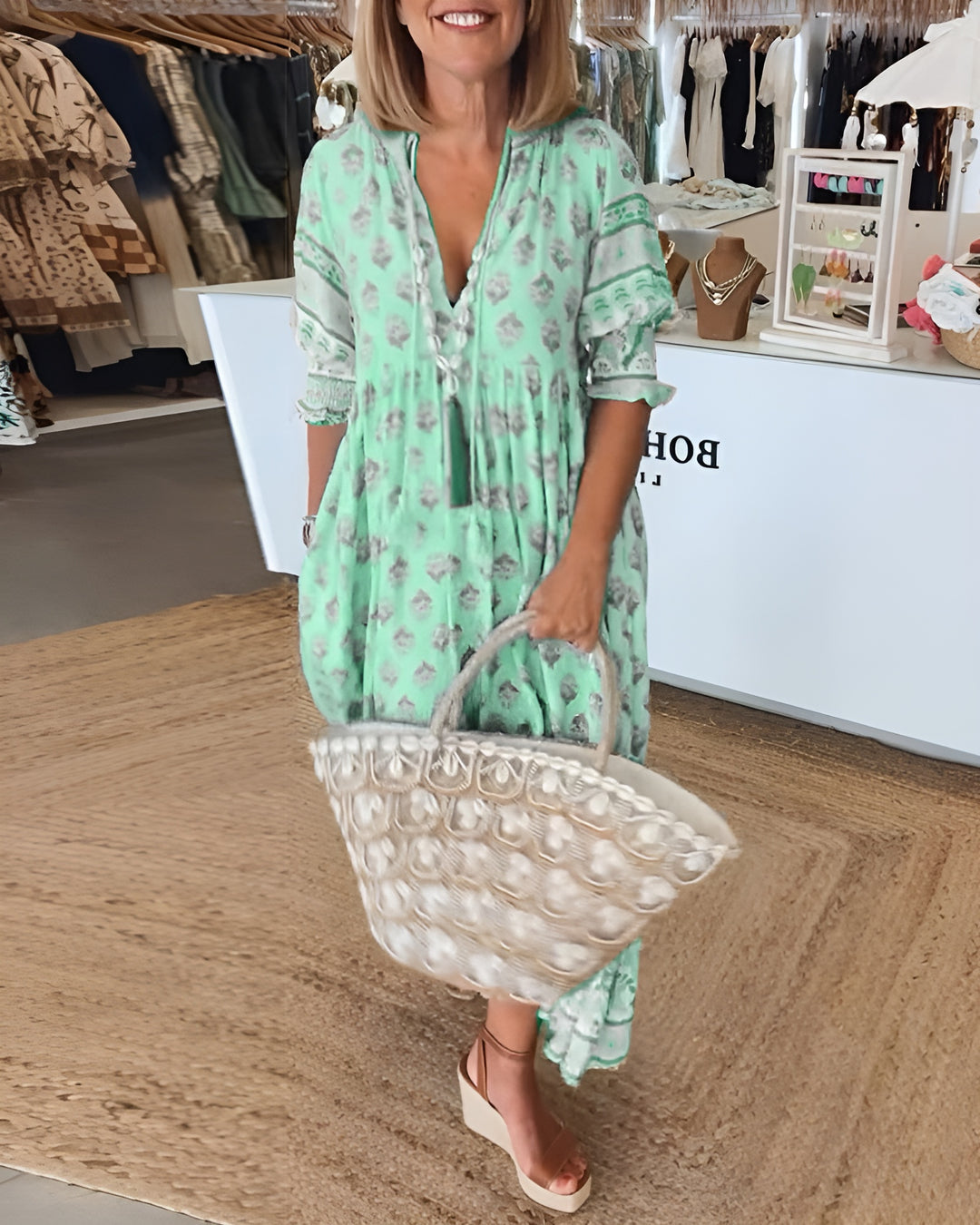 Eléna™ | Robe Printanière Éclatante