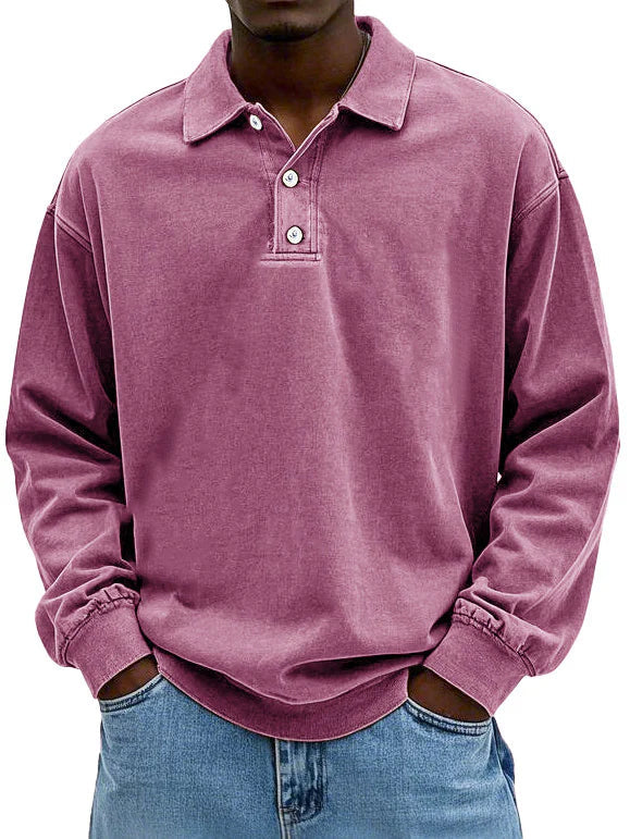 Théo™ | Polo Décontracté à Manches Longues