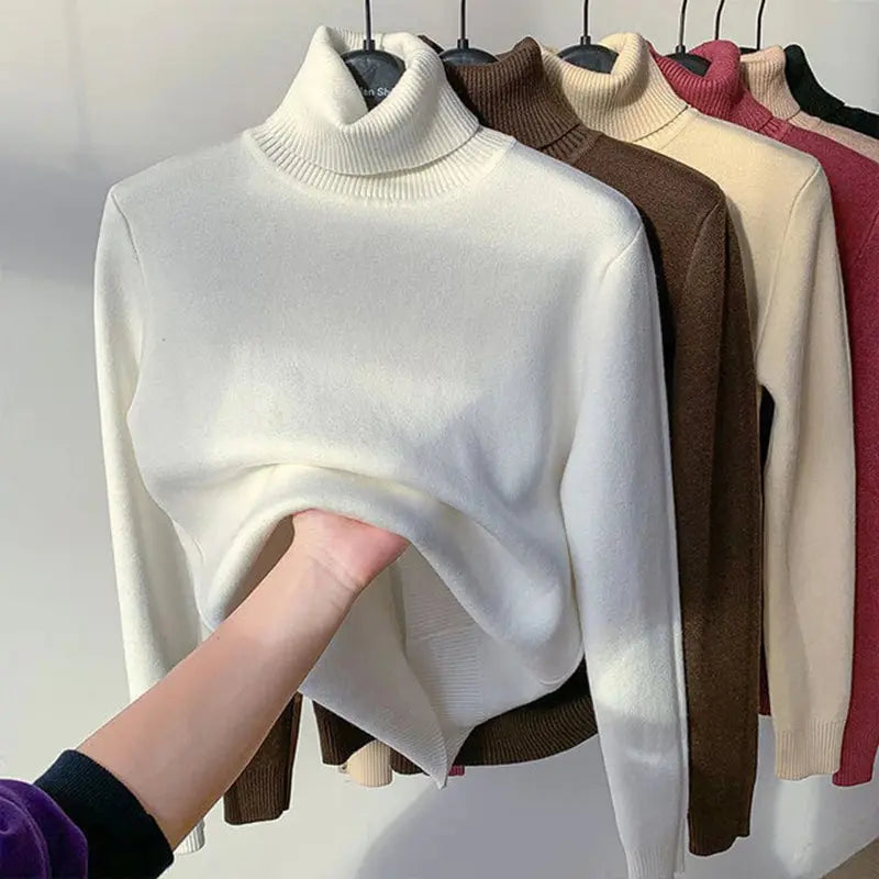 Delphine™ | Pull Luxe Col Roulé Doublé en Fleece